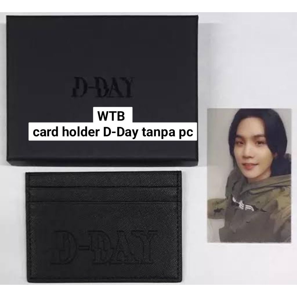 WTB D-DAY DDAY MERCH MERCHANDISE CARD WALLET HOLDER SUGA YOONGI PC PHOTOCARD LD LUCKY DRAW BE DELUXE