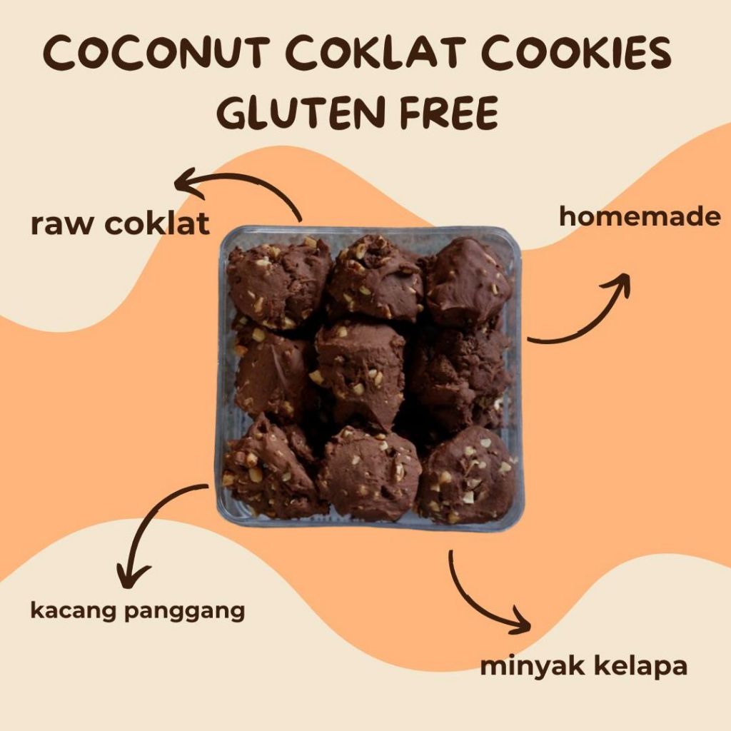 

Coconut Chocolate Cookies Gluten Free Camilan Sehat Tanpa Tepung by Rumah Kue Sanny