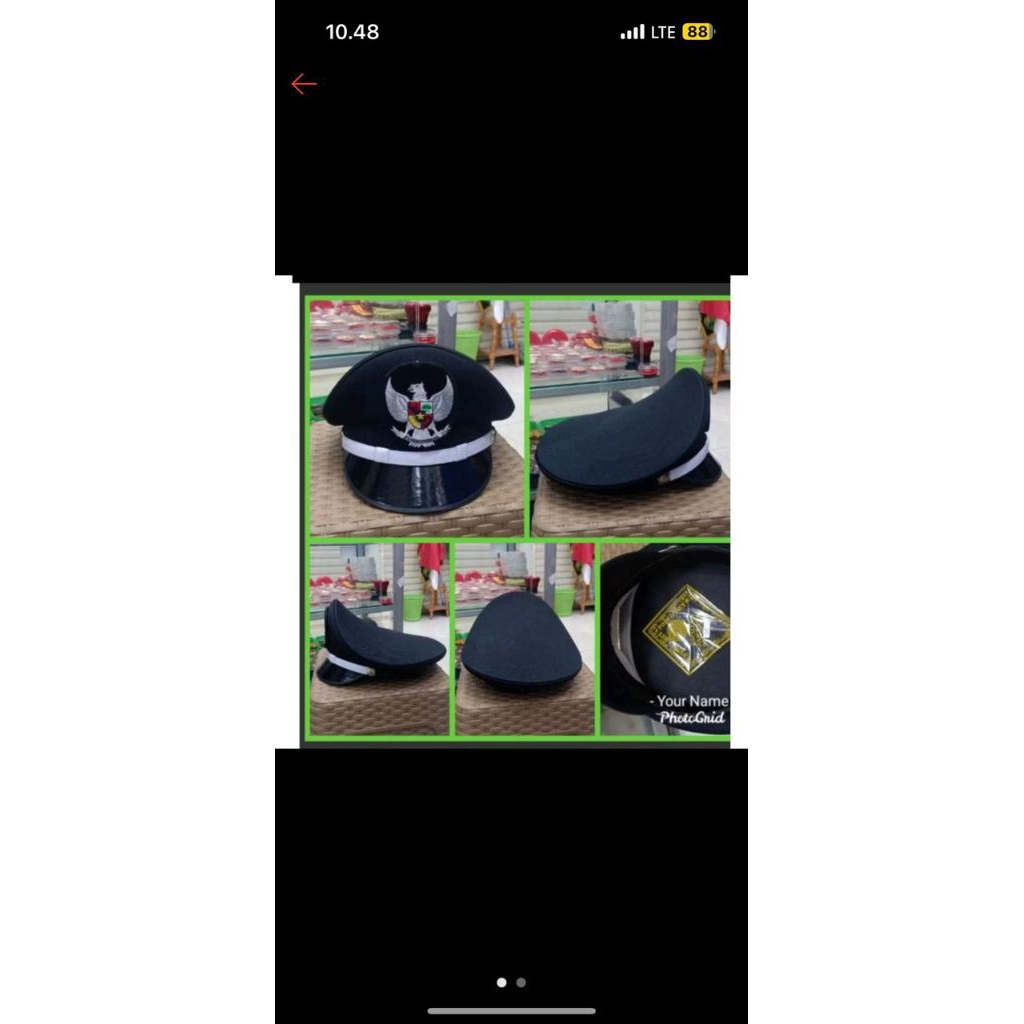 topi pet lurah/topi kades