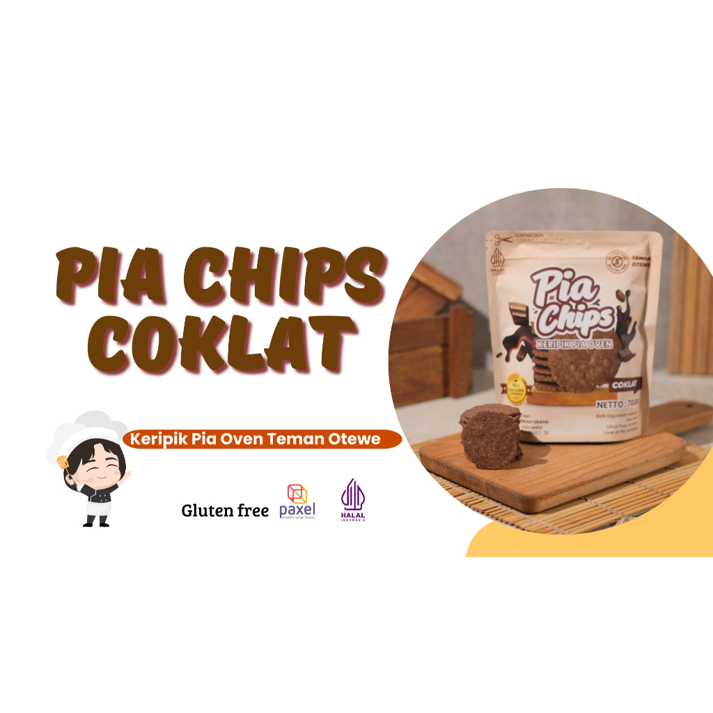 

Pia Chips -Keripik Pia Oven Snack Sehat ( BARANG FRESH )