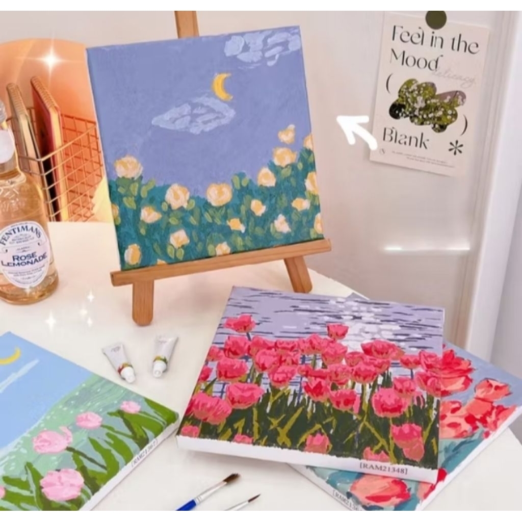 

Paint By Number DIY Mewarnai Kanvas Cat Air 20 x 20 CM