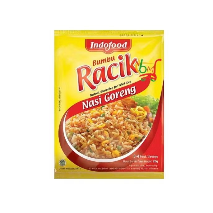 

Bumbu Racik - Nasi Goreng 20 Gr ( 1 rcg isi 12 pcs )