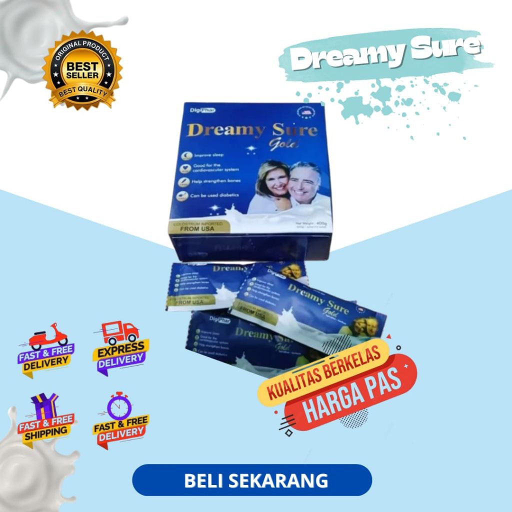 

Dreamy Sure Gold Susu Meningkatkan Kualitas Tidur, Membantu Memperkuat Tulang