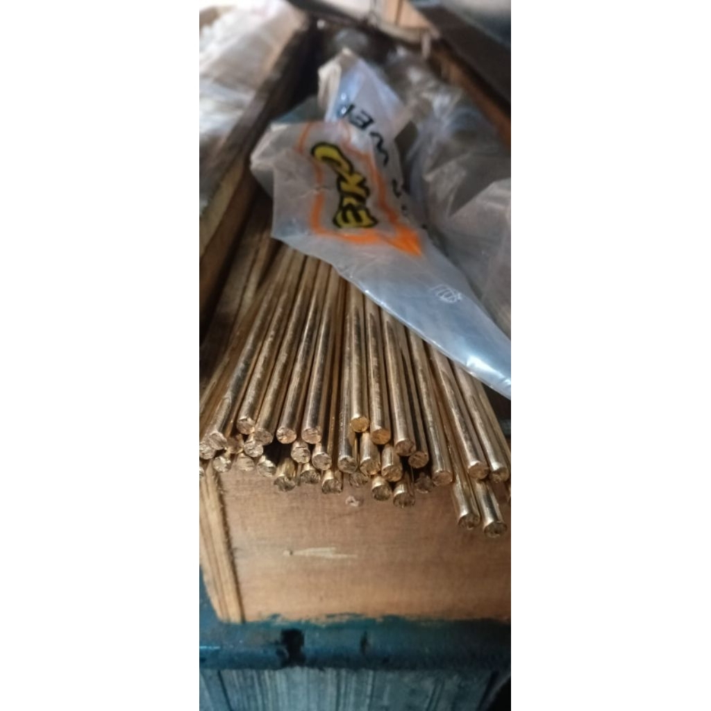 Kawat las Kuningan 4mm 5mm 1kg