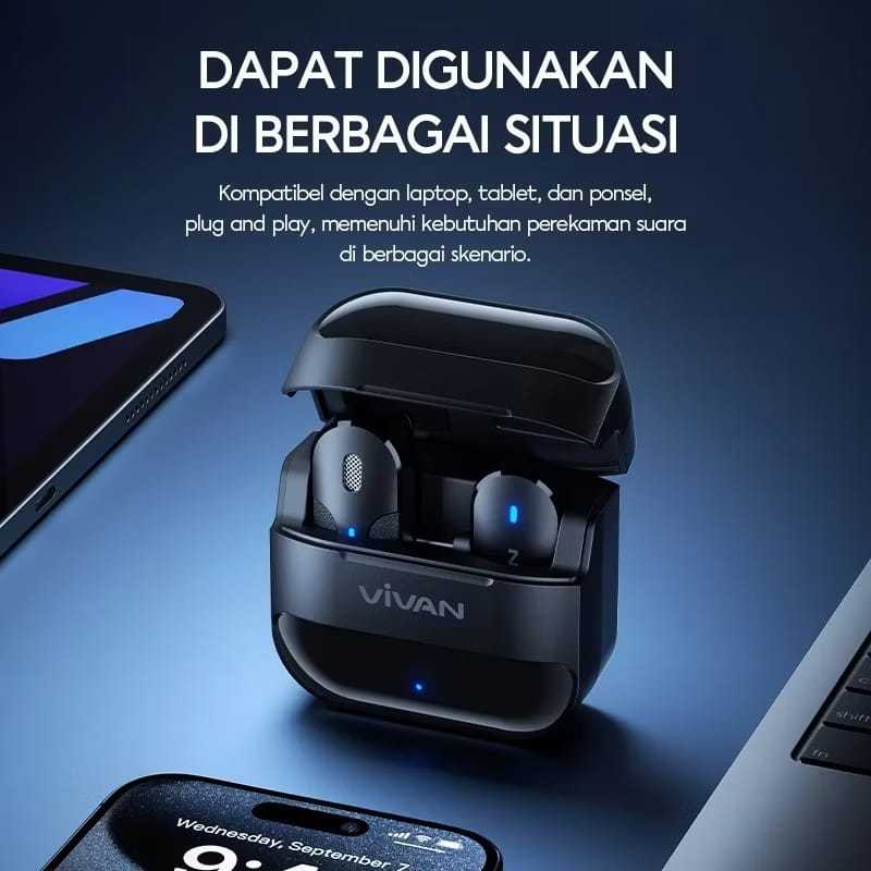 VIVAN VWA-M8C MICROPHONE SINGLE TYPE C WIRELESS CLIP ON