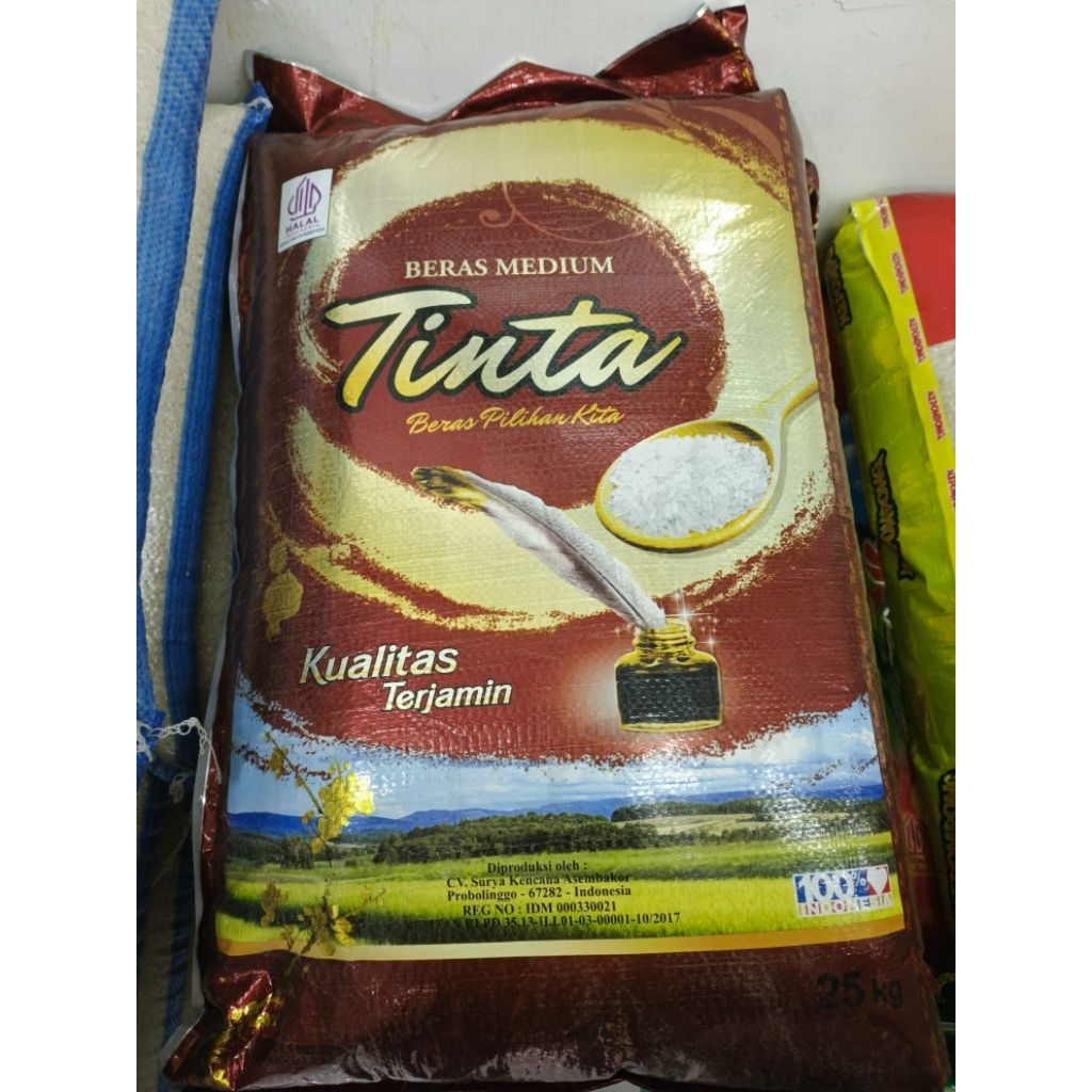 

BERAS KEPOMPONG BERAS TINTA COKLAT KEMASAN 25KG