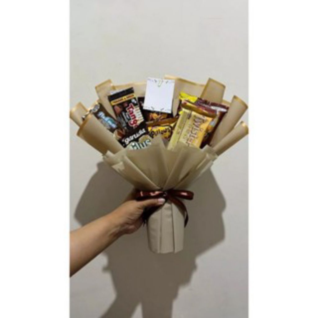 

Snack Bouquet _Buket makanan_Kado Buket Murah Cantik