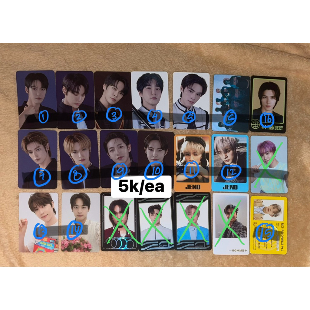 OFFICIAL PHOTOCARD NCT || NCT ZONE || SM TOWN || NCT 2020 || JAEHYUN HAECHAN TAEYONG RENJUN CHENLE J