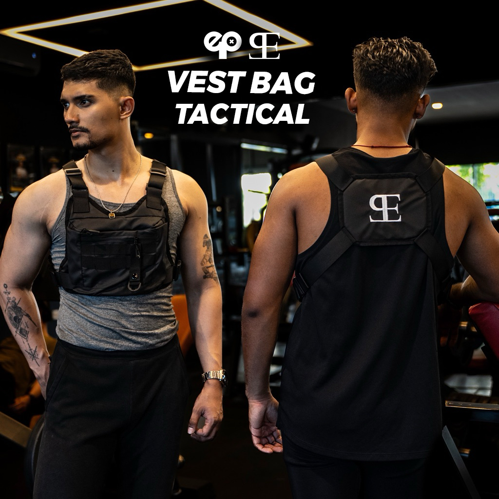 ELPRO - Tactical Vest Bag Waterproof Tas Selempang Dada Multifungsi