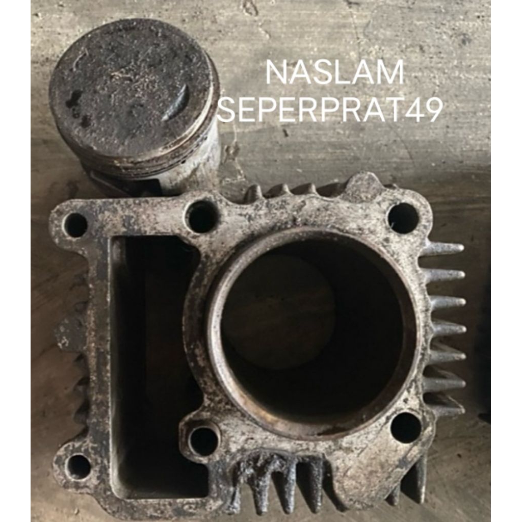 BLOK SEHER+PISTON RING MOTOR BEBEK FOR YAMAHA VEGA R OLD KRIPTON SIAP PAKAI