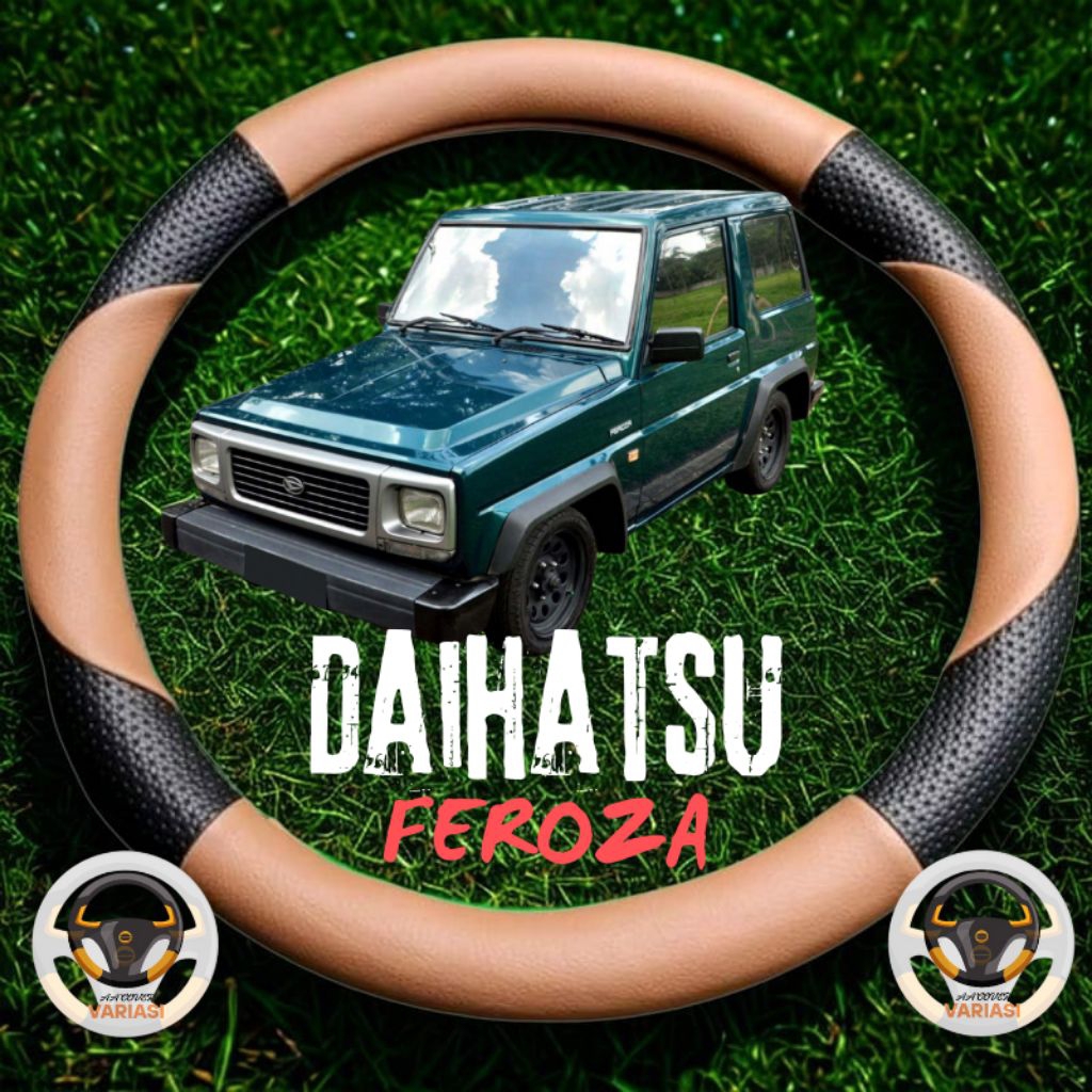 Bergaransi Sarung Stir / Cover Stir Mobil Feroza Pengaman Stir Variasi Sabit Untuk Jeep Feroza Dan