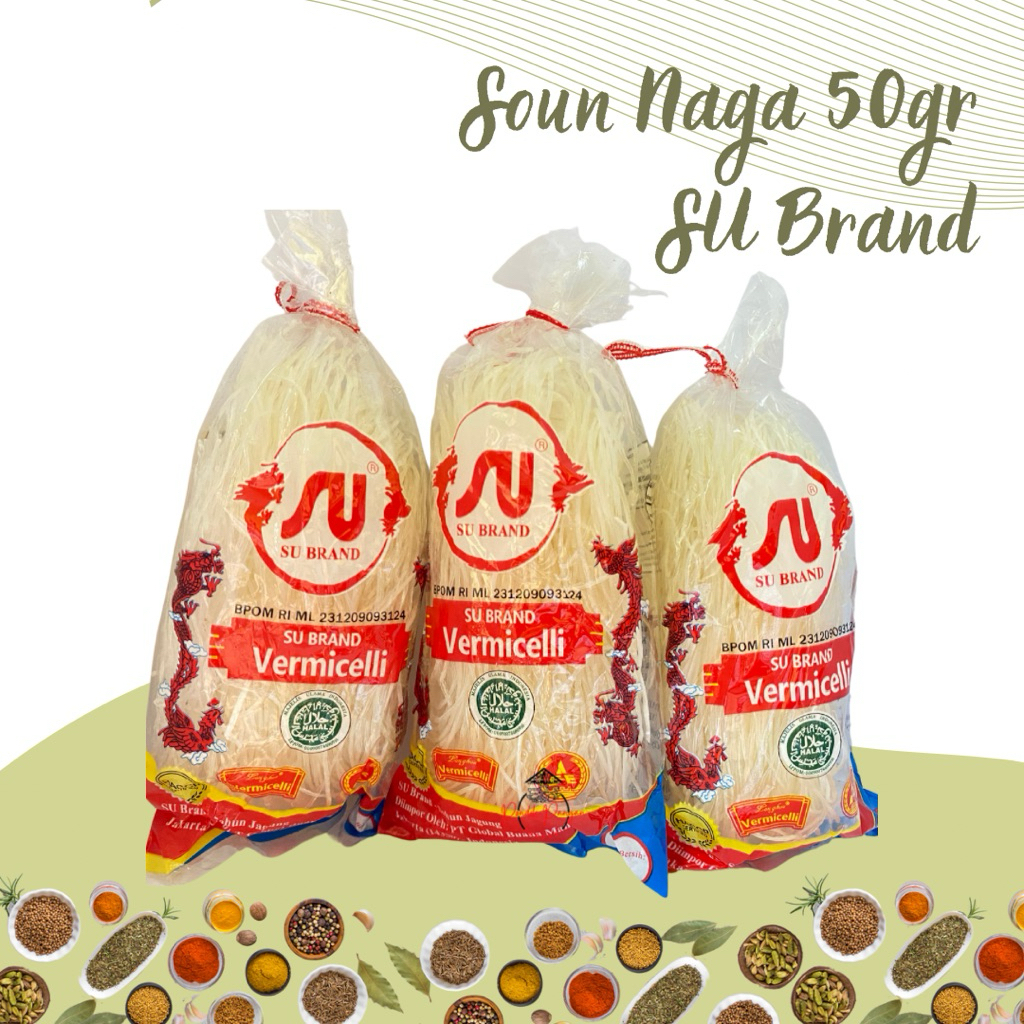 

Soun Naga 50gr | Vermicelli 1 pcs | Su Brand