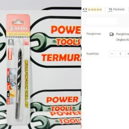 

Mata Bor Multifungsi / Serbaguna ALDO 8 mm TCT drill bit