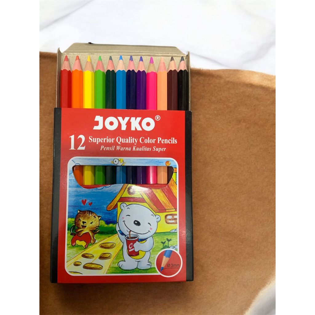 

Pensil warna joyko 12 warna pendek
