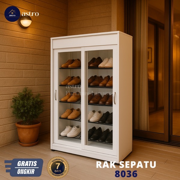 ASTRO RS 8036 - RAK SEPATU / RAK PENYIMPANAN SEPATU SLIDING