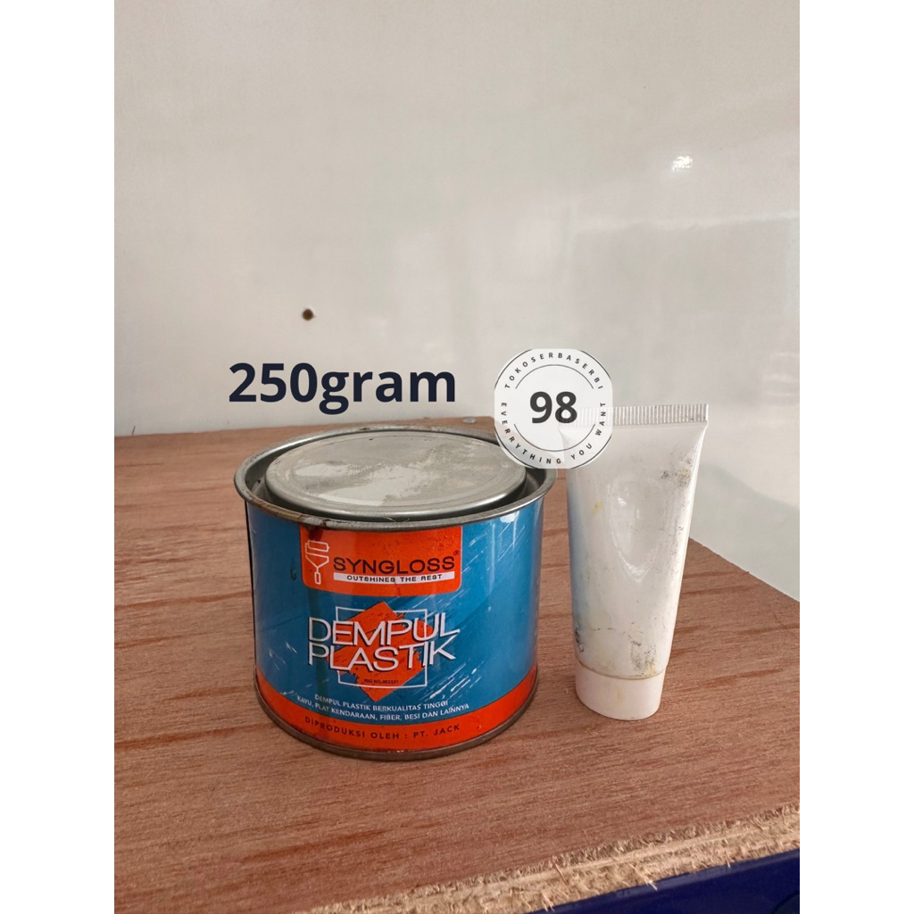 Dempul syngloss/ Dempul plastik/ Dempul mobil/ Dempul kayu/ Dempul besi + Hardener