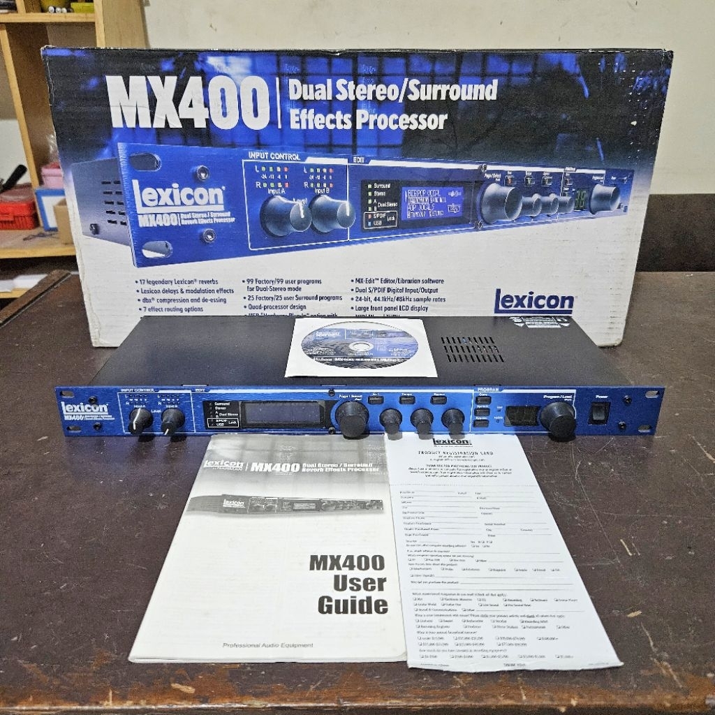 Effect Lexicon MX400 MX 400 Original - Dual Stereo Digital Effects Processor Efek Vokal Vocal FX Rev
