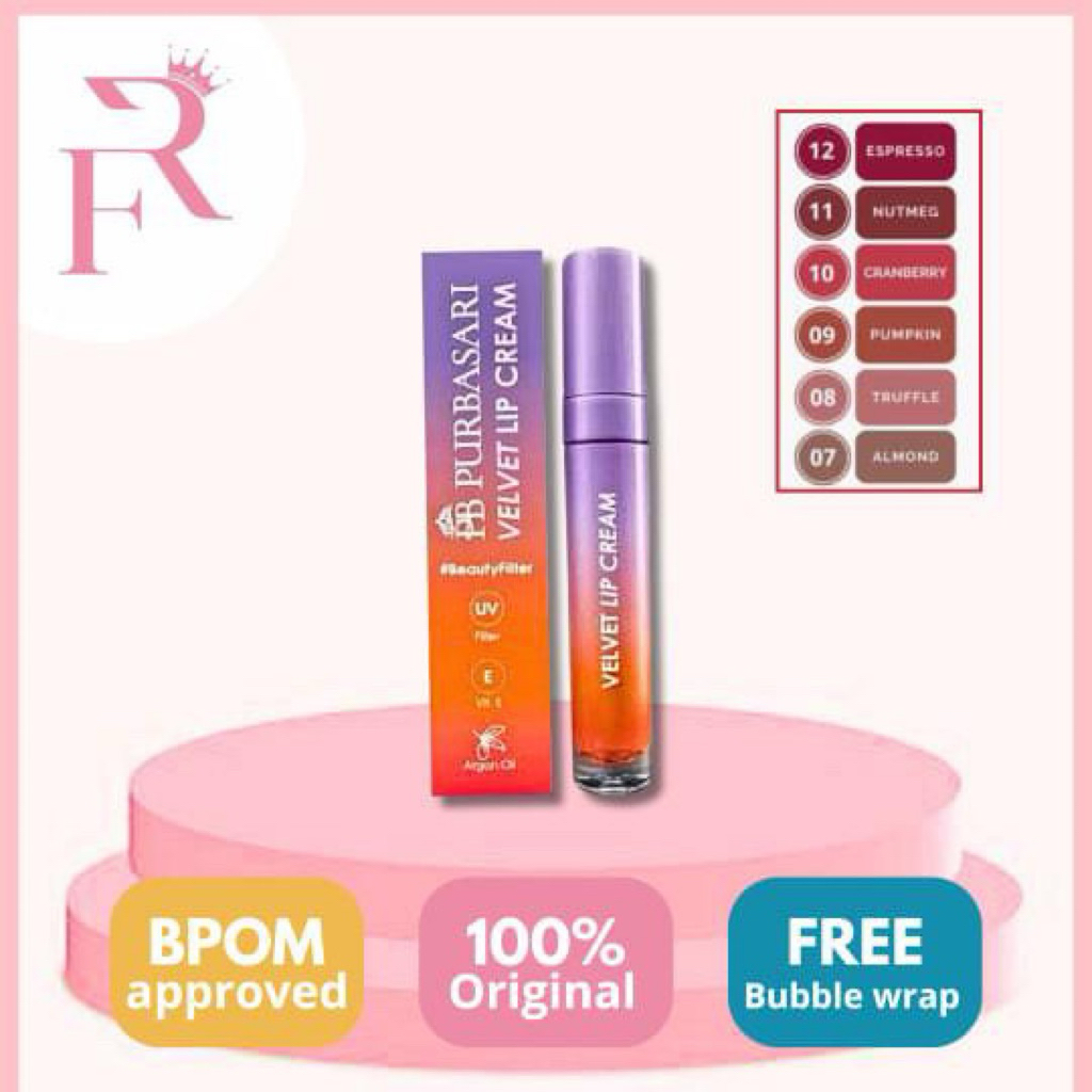 PURBASARI - Velvet Lip Cream Beauty Filter - 4 g