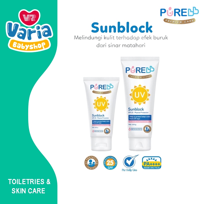 PURE SUNBLOCK / SUNBLOCK ANAK / PHYSICAL NON CHEMICAL  SUNBLOCK/ | PURE BABY