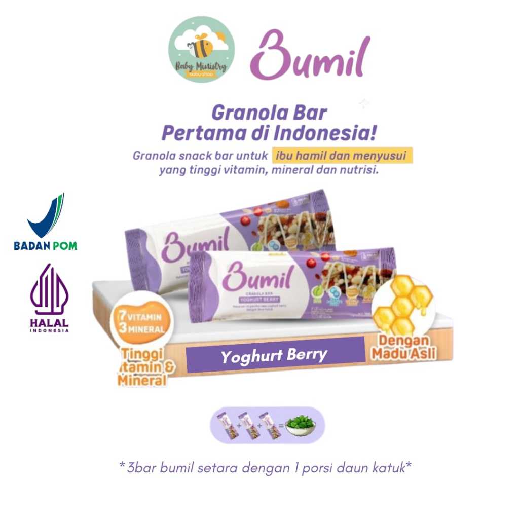 

BUMIL - Granola Bar yoghurt berry / healthy granola bar / cimilan bumil