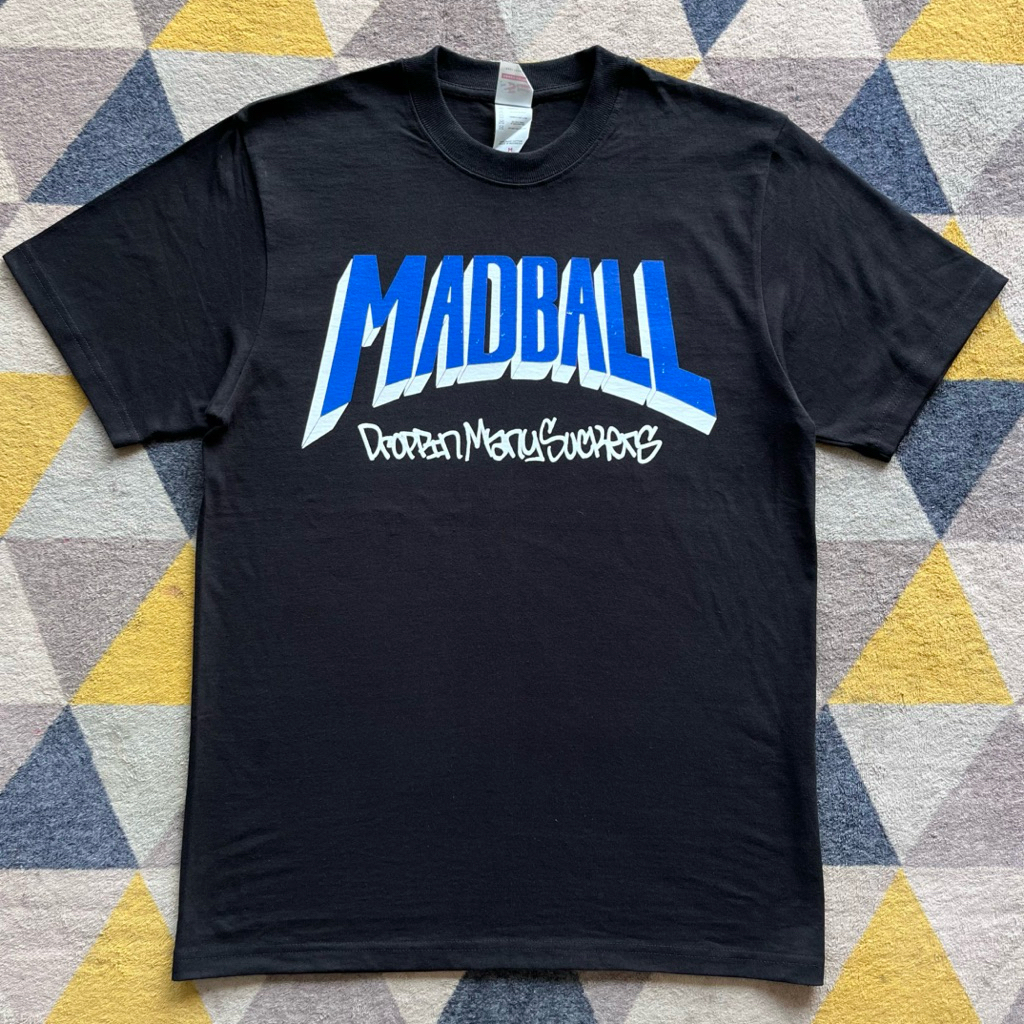 kaos band MADBALL tag stitch supply heavy cotton 16s