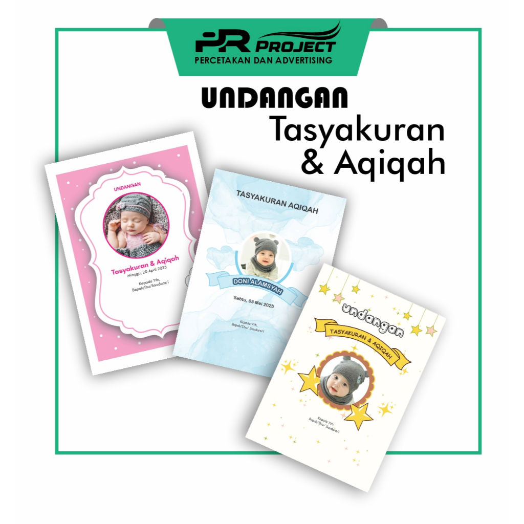 

UNDANGAN AQIQAH | TASYAKURAN MURAH