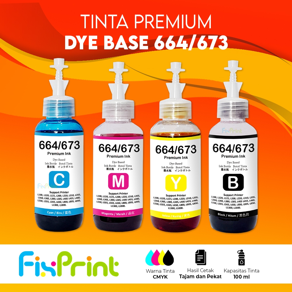Tinta Premium Ink Epson 100ml Refill Infus T188 Printer L1455 WF-7711 WF-7611 WF-7211 WF-7111 7621