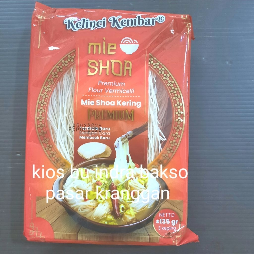 

misua kelinci kembar premium 135 gr misoa flour vermicelli mee suah mie shoa
