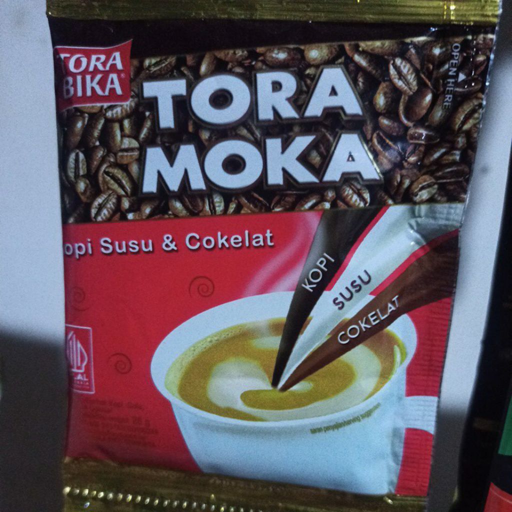 

Tora Moka kopi susu dan coklat