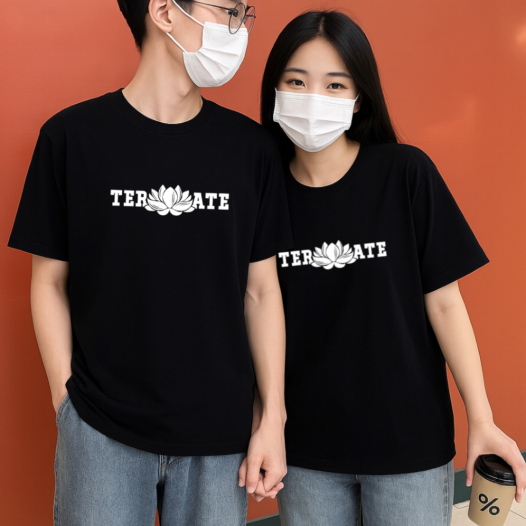 Kaos PSHT Original Distro Katun Combed 24s Pria Wanita Baju Setia Hati Terate Couple Logo Hati Bersi