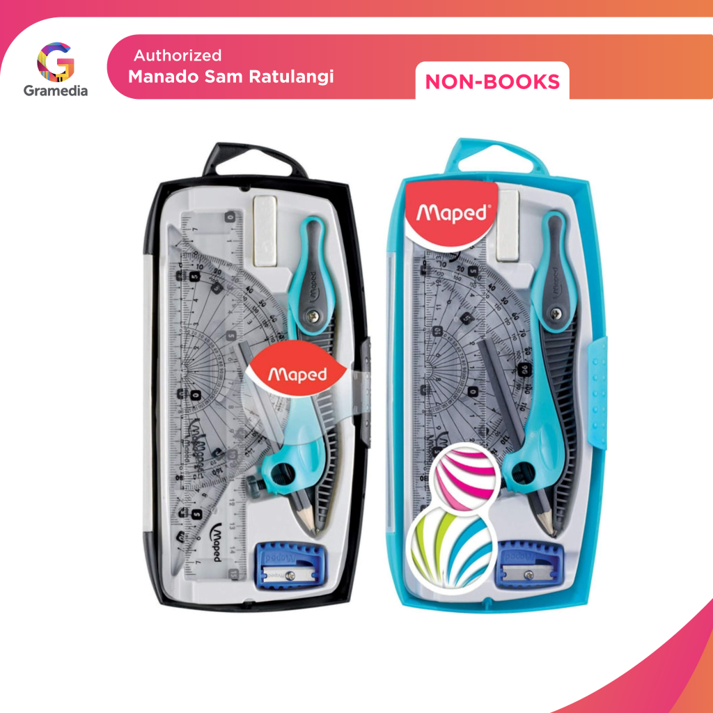 

Gramedia Manado-Maped Math 3600 Graphic Set 8 PCS