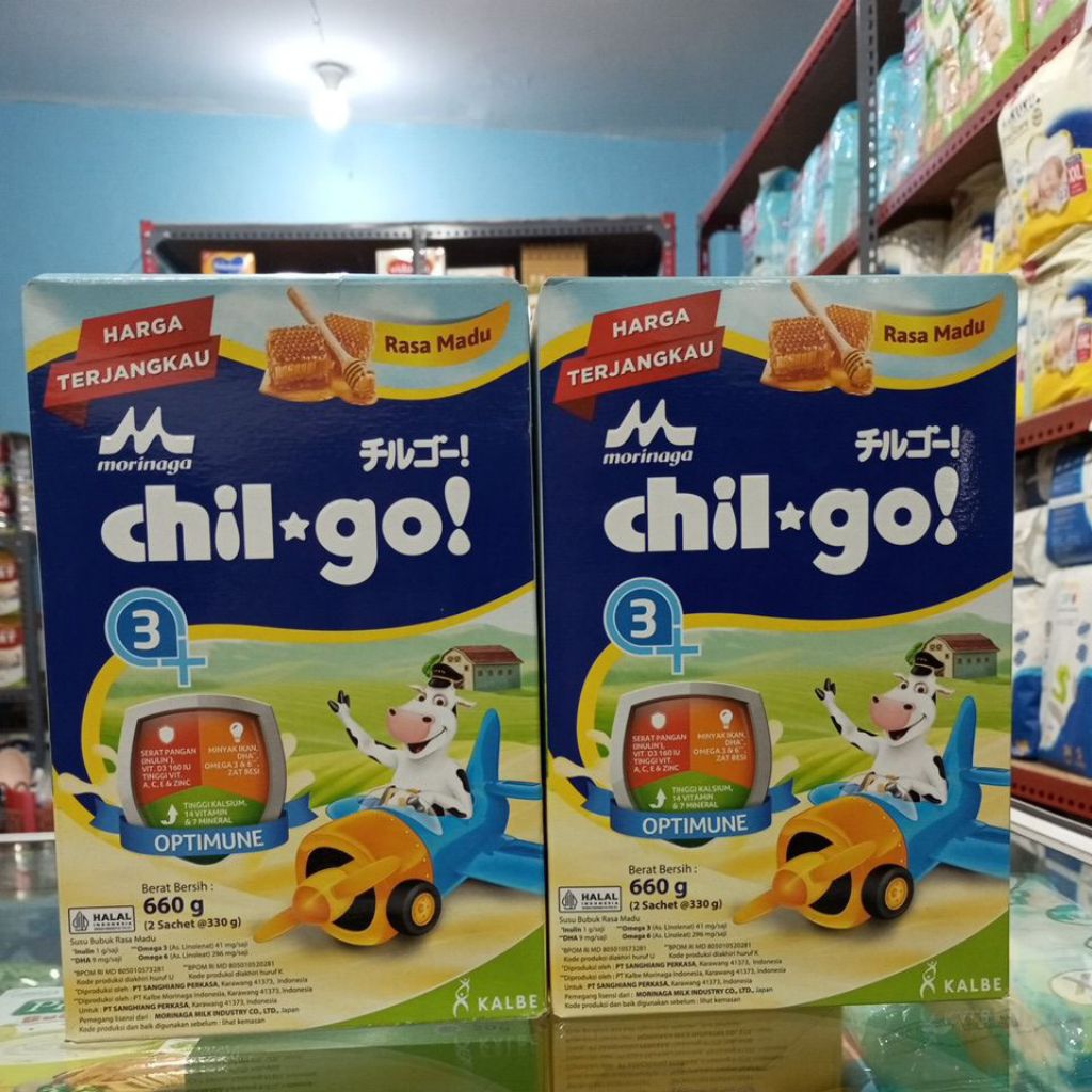 

Morinaga Chil-go! usia 3+ Rasa Madu netto 660gr (2sachet @330gram)