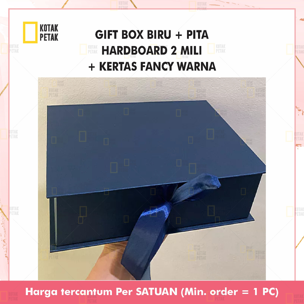 

Giftbox Biru / hampers box / hardbox souvenir / KOTAK BAGUS / hard box kado / kotak hampers