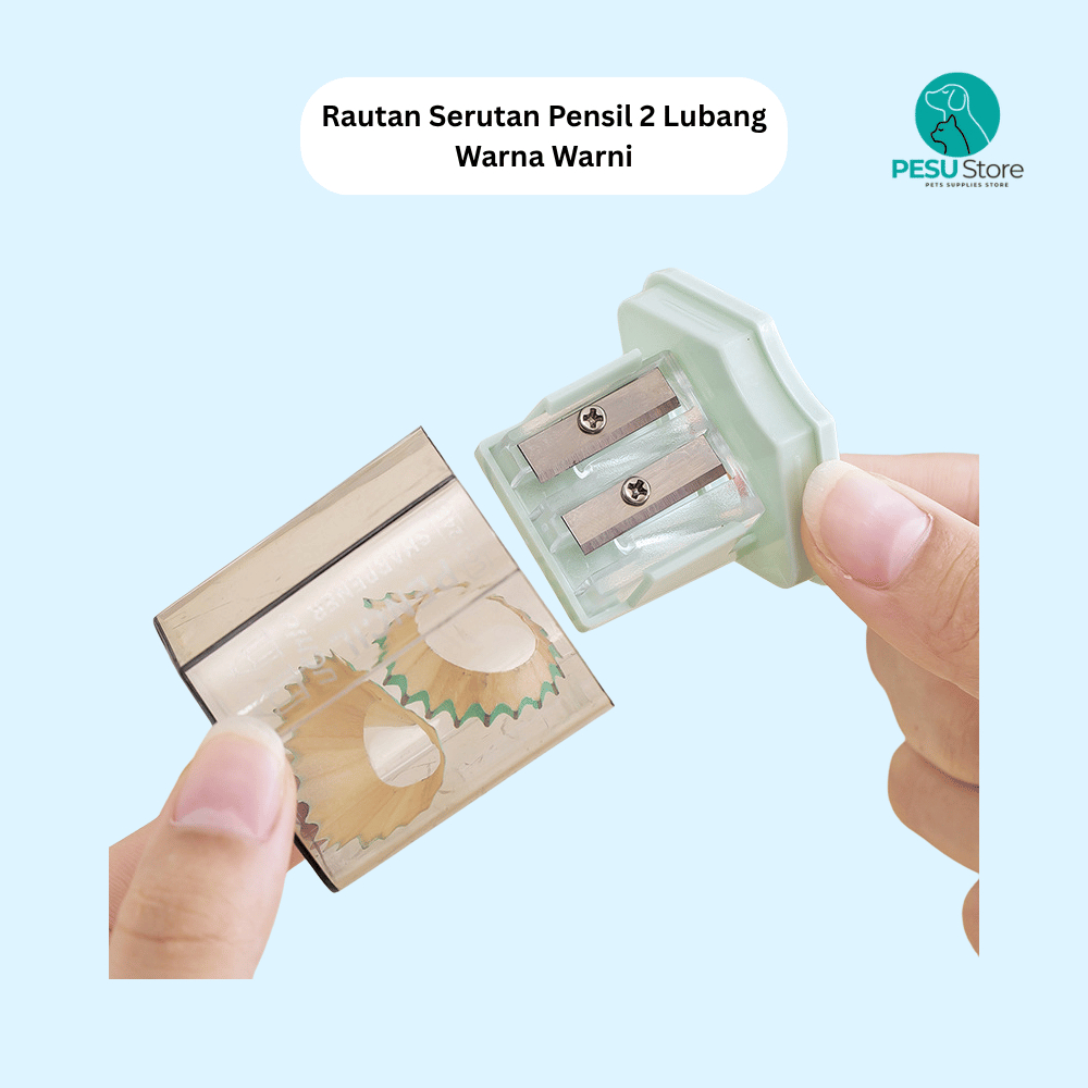 

Rautan Pensil Putar 2 Lubang – Serutan Berkualitas, Bentuk 2 Model, Murah & Praktis