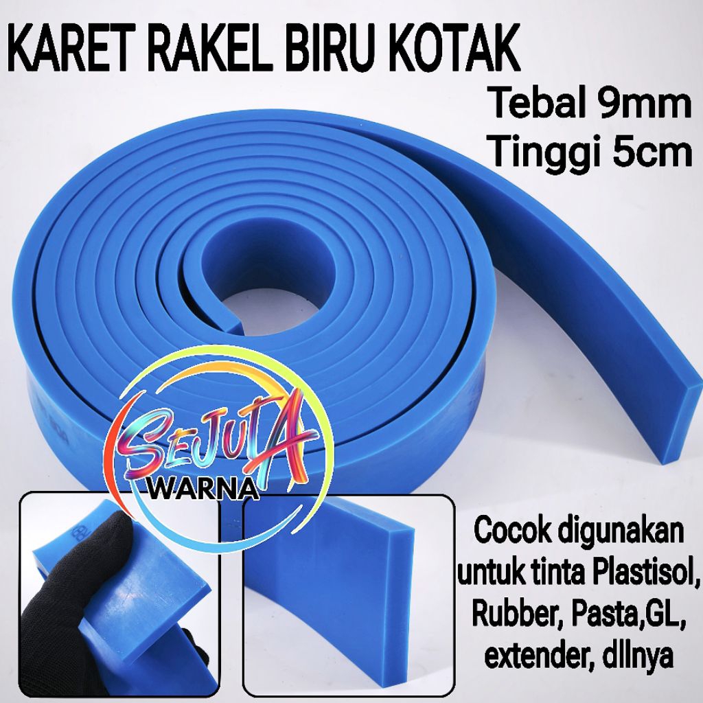 

KARET RAKEL BIRU KOTAK 9X50MM 1 ROLL