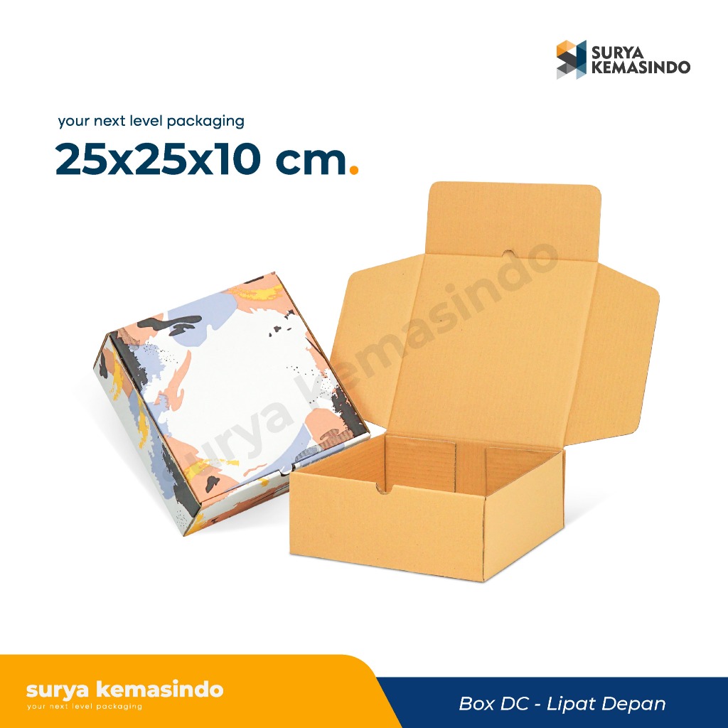 

Box 25x25x10 cm Kardus/Karton/Kemasan/Paking/Boxtas/boxbaju/boxhodie/Hampers/Gift/tinggi10