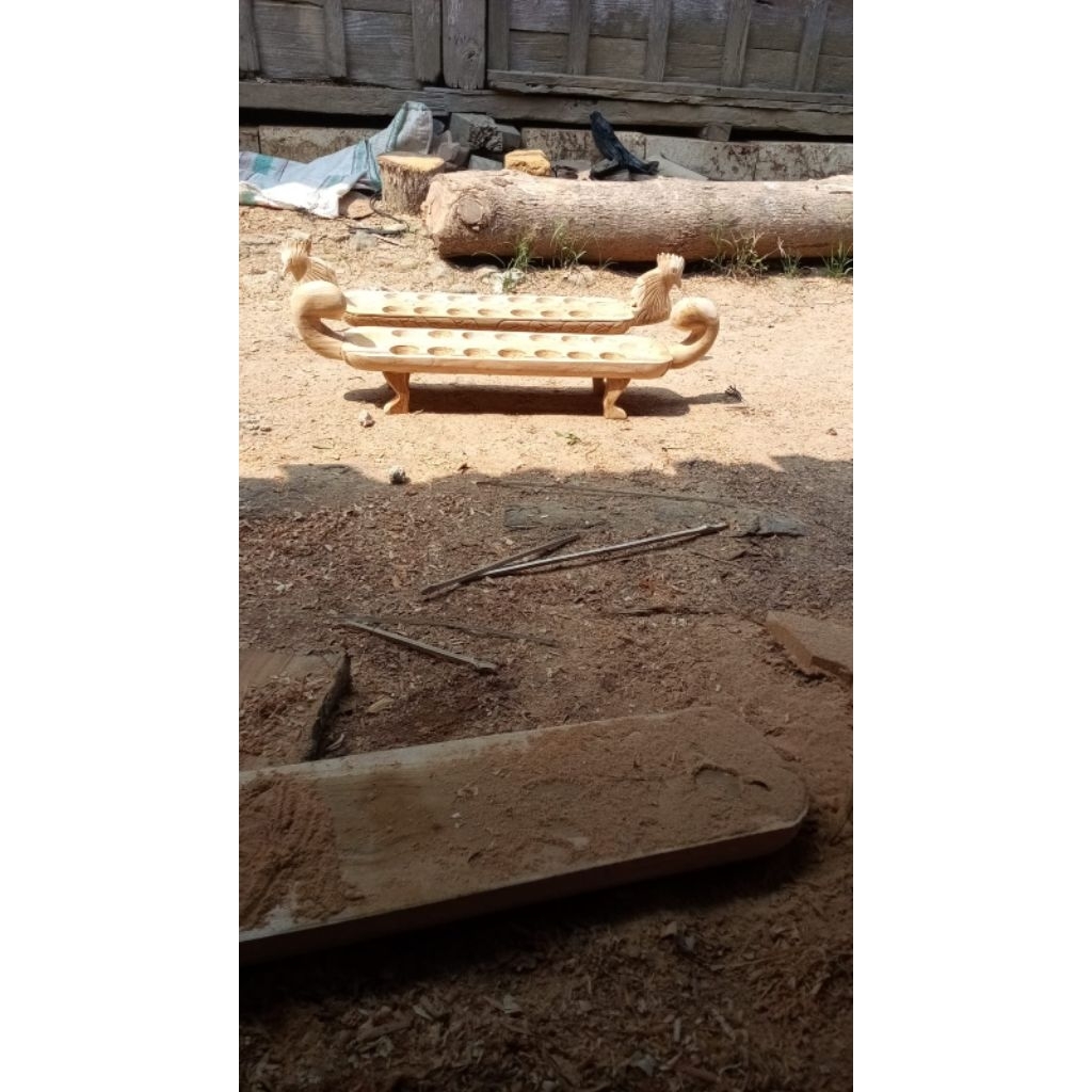 Dakom Congklak gelung kayu jati