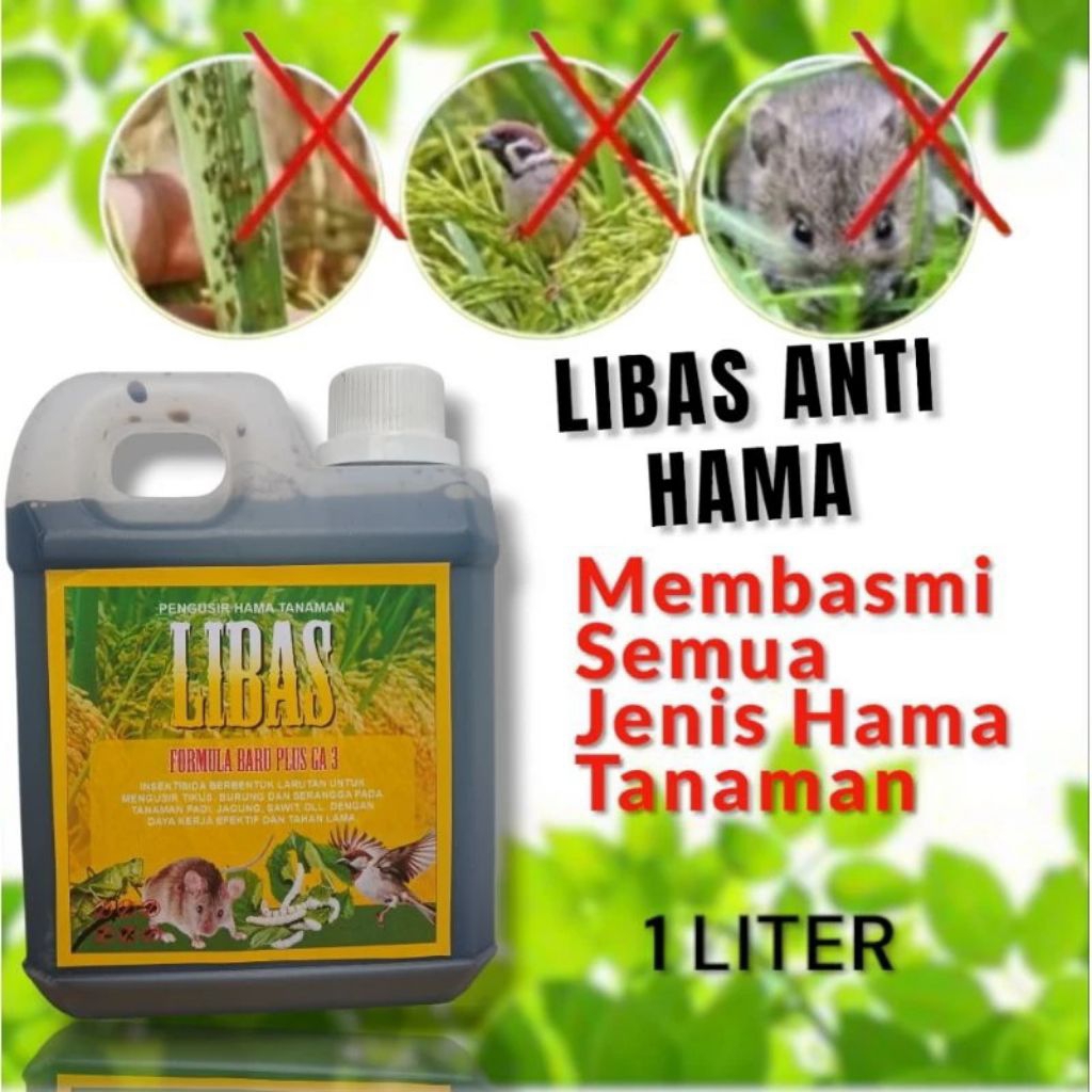 LIBAS 1Liter - Pembasmi Hama Semua Tanaman Racun Tikus Ulat Burung