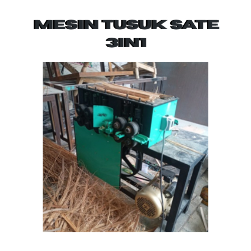 MESIN TUSUK SATE 3IN1 | MESIN PEMBUAT TUSUK SATE 3IN1 | MESIN PEMBELAH BAMBU 3IN1| MESIN PENYERUT TU