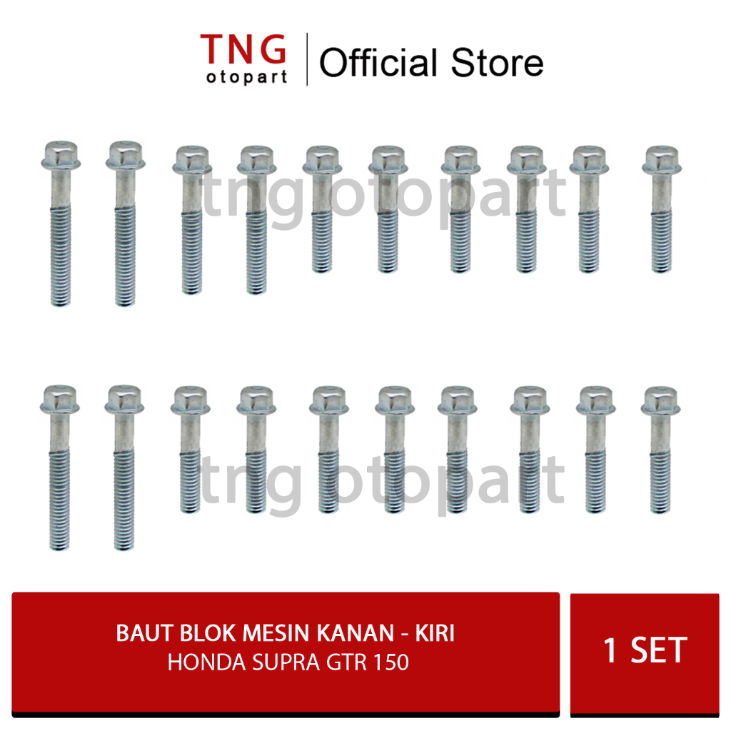 Baut Blok Mesin Honda Supra  GTR 150  / Baut Blok Mesin Kanan Kiri Honda Supra GTR 150