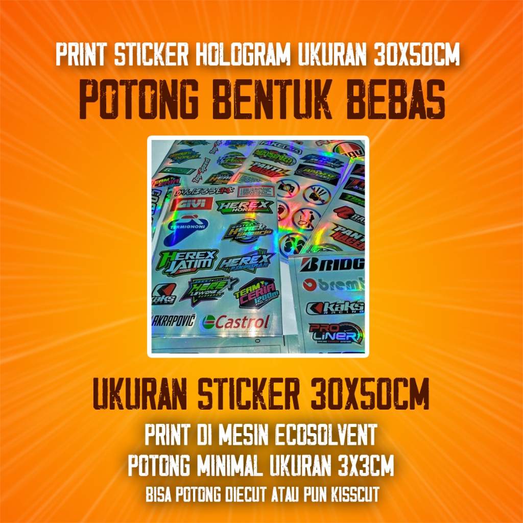 

Sticker Hologram Ecosolvent 30x50cm