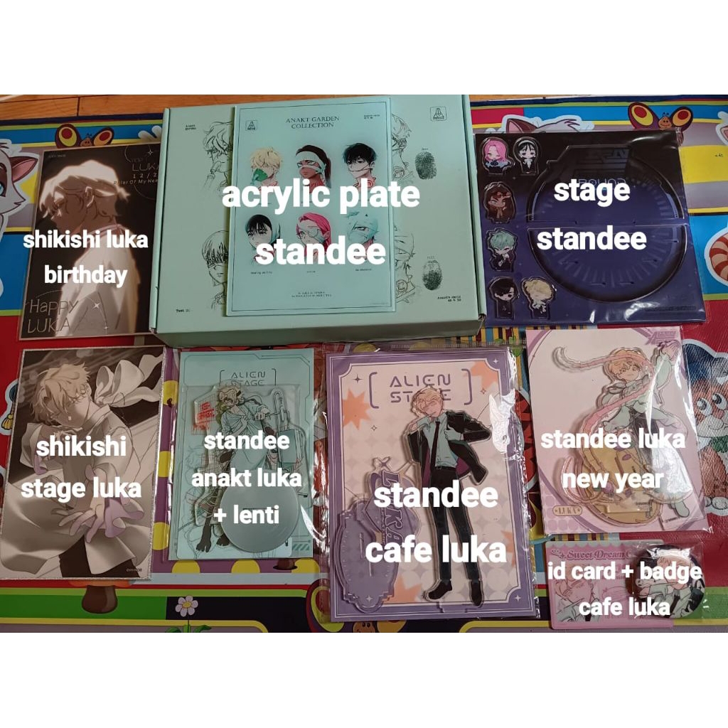 OFFICIAL MERCH ALIEN STAGE ANAKT NEW YEAR CAFE SHIKISHI ACRYLIC STANDEE LUKA ALNST