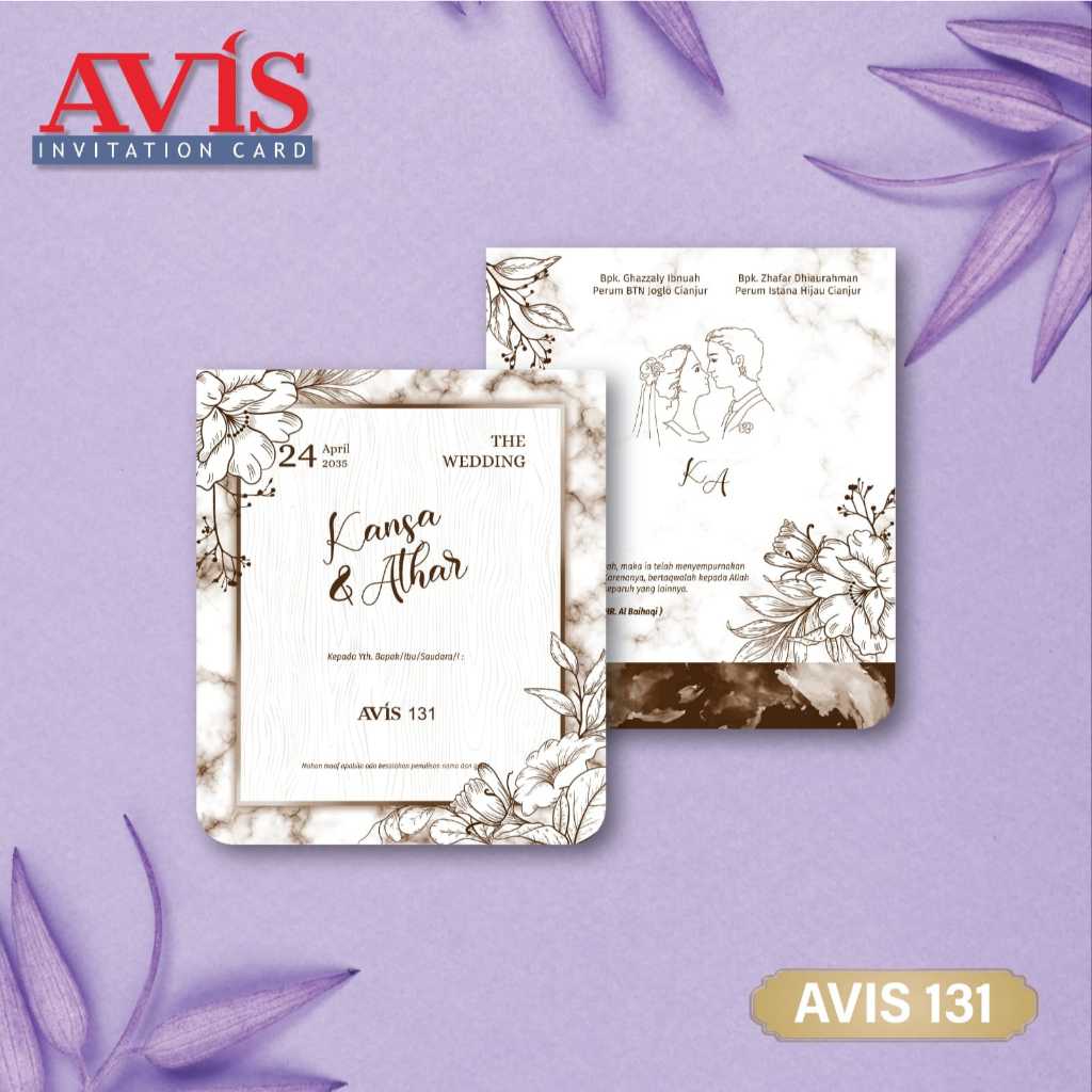 BLANGKO AVIS - BLANGKO UNDANGAN KOSONGAN AVIS 131