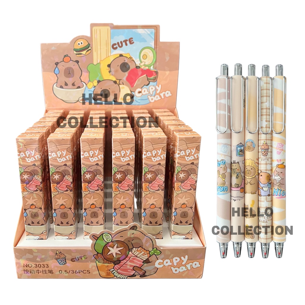 

Pulpen Anak Surprise Capybara Blind Box Pen Cetek Lucu Karakter Kartun 0.5mm