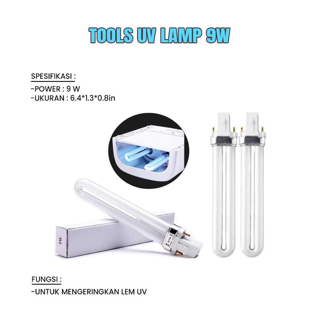 LAMPU UV / BOHLAM LAMPU SERVICE UV / BOHLAM LAMPU UV 9W 365nm