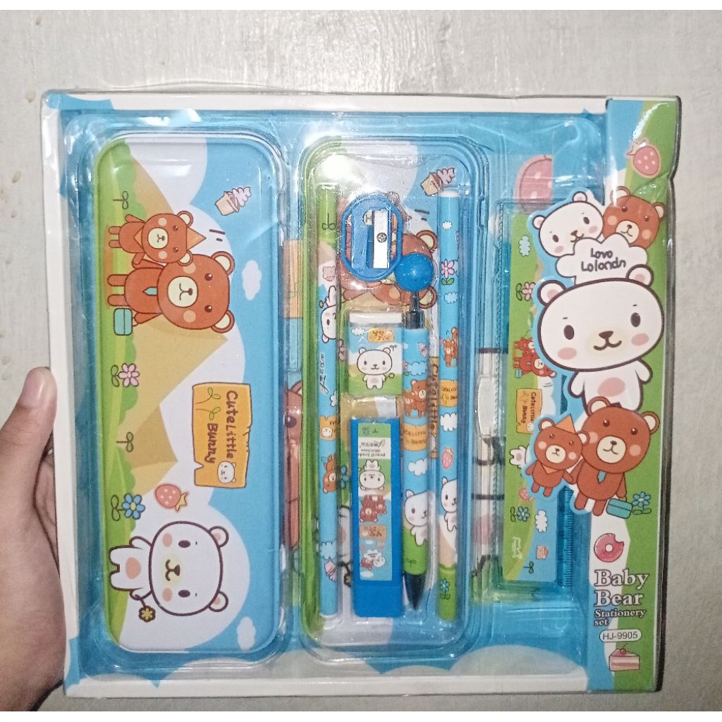

Matougui Kotak Pensil Anak set 7In1/Kotak Pensil Karakter
