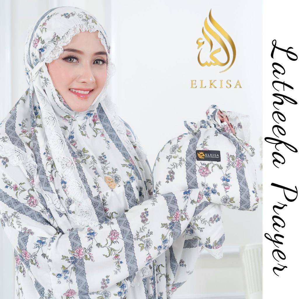 Mukena Latheefa by elkisa/mukena renda/mukena terusan/mukena premium/mukena alena/mukena alana/muken