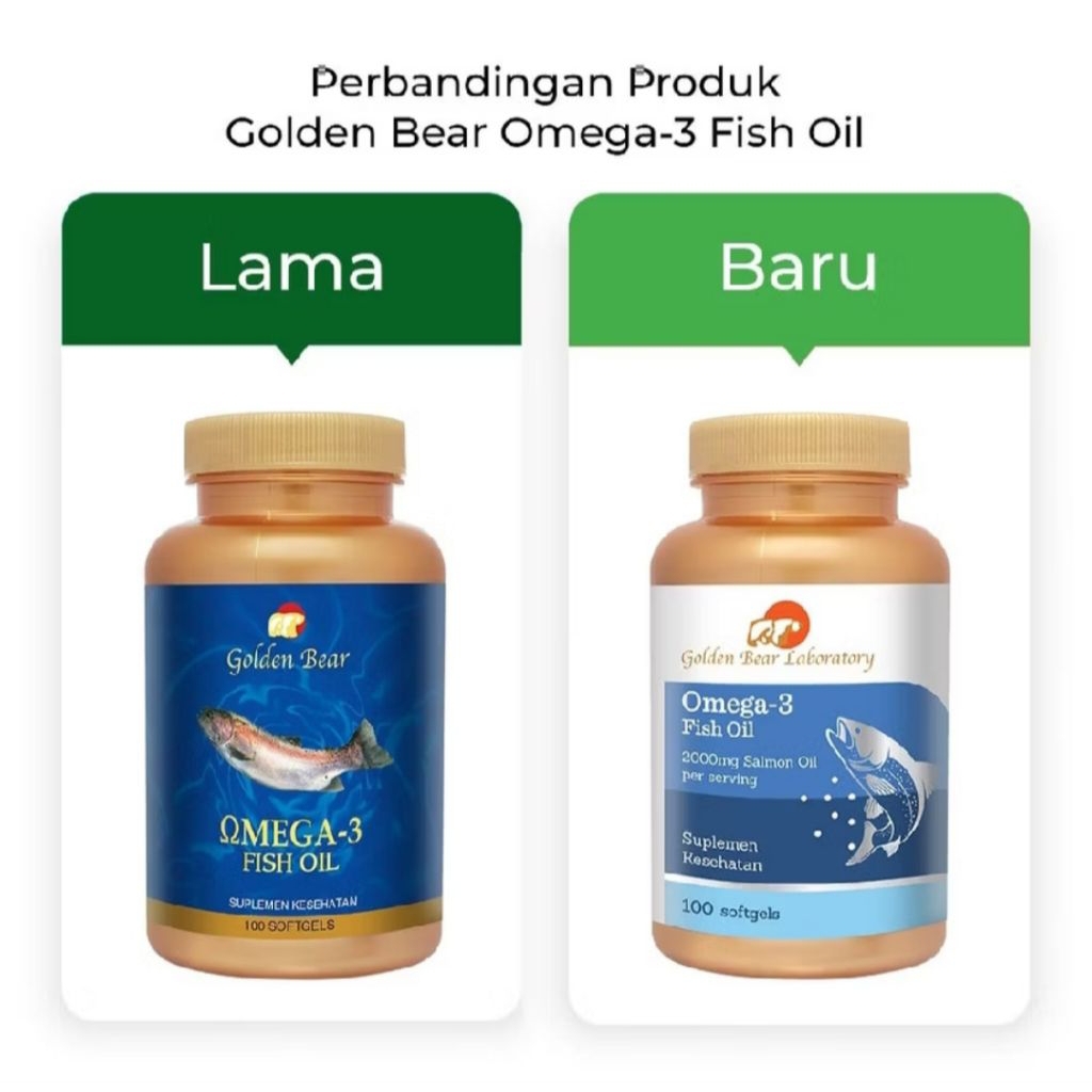 Golden Bear Salmon Omega 3 Fish Oil Vitamin Omega 3 Original