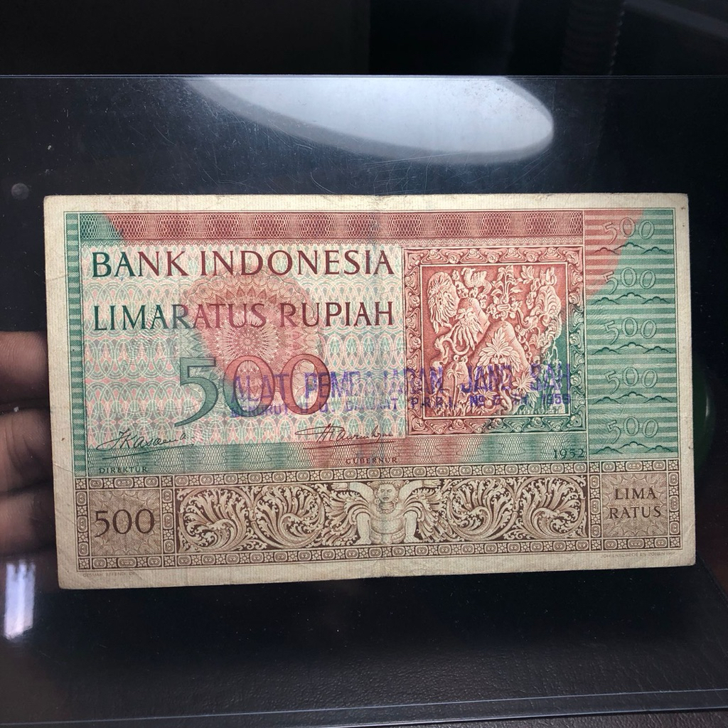 Uang Kuno Seri Kebudayaan 1952 Asli Rp. 500
