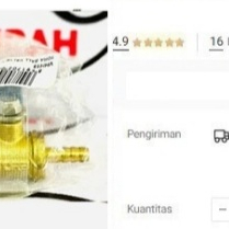 

TORA Kran Bensin - Keran Angin - Ball Valve H 3/16 Inch X 3/16 Inch